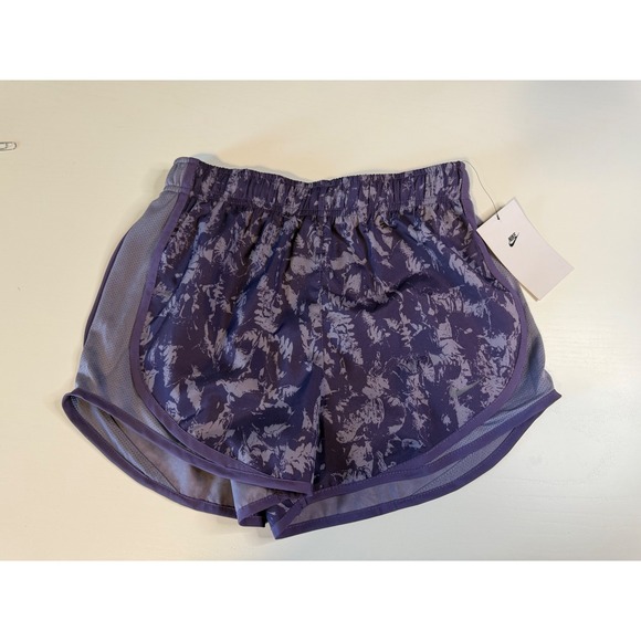 Nike Pants - Nike Dri-FIT Running Shorts Womens XS Purple Floral Camo Mesh Inset Activewear